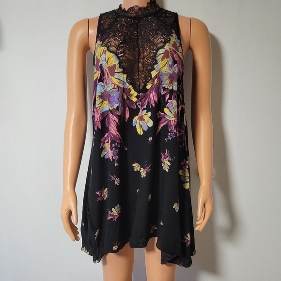 Free people Marsha  lace boho slipdress size extra small. - Picture 3 of 13